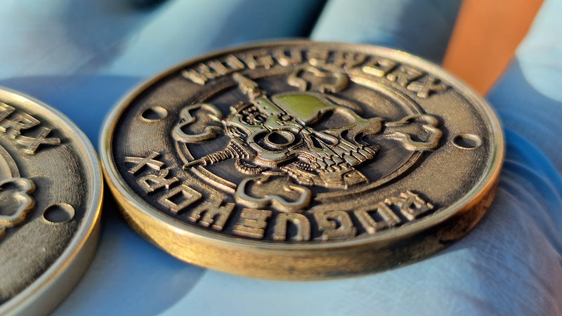 Custom Laser-Engraved Brass Coins - Team or Logo