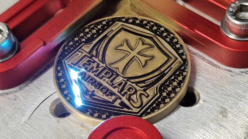 Custom Laser-Engraved Brass Coins - Team or Logo