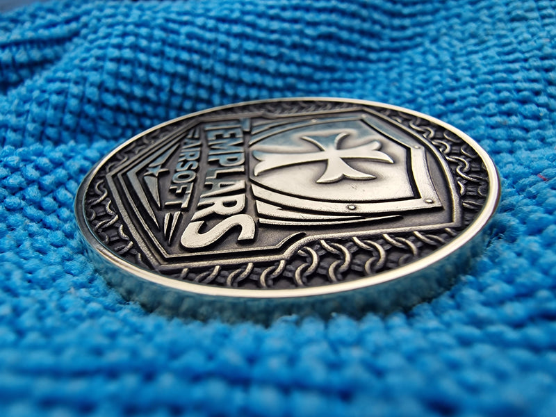 "Templars Airsoft" Brass Engraved Team Coin