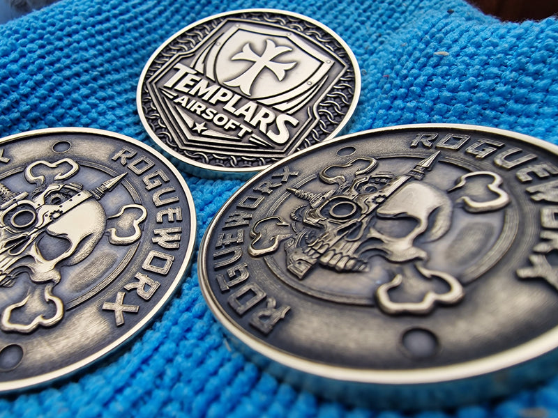 Custom Laser-Engraved Brass Coins - Team or Logo