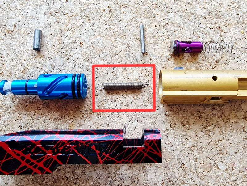 Resorte de retorno de boquilla KC -02 142% - Parte #42