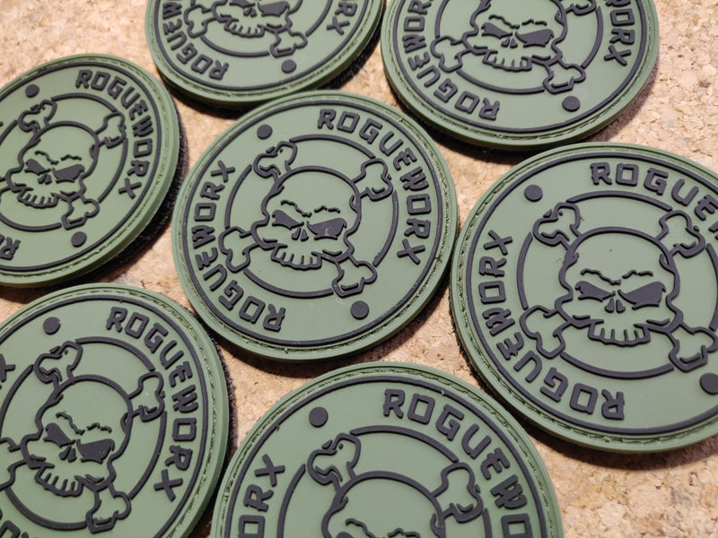 Rogueworxラウンドパッチ - オリーブドラブ